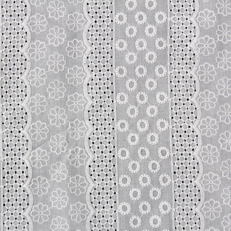 Cutwork Dress 100% Cotton Embroidered Fabric for Women's Wear Wholesal 17